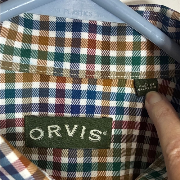 Orvis Multicolor Plaid Button-Down Shirt - Picture 2 of 11
